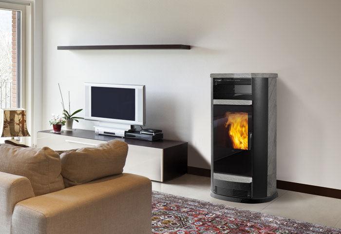 Pelletofen EdilKamin Fantasy 13 kW mit Fernbedienung