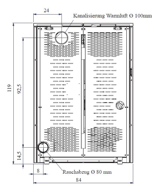 Pelletofen EdilKamin Kelly 9 kW mit Fernbedienung Slim-Line