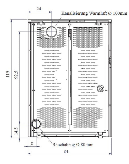 Pelletofen EdilKamin Kelly 9 kW mit Fernbedienung Slim-Line