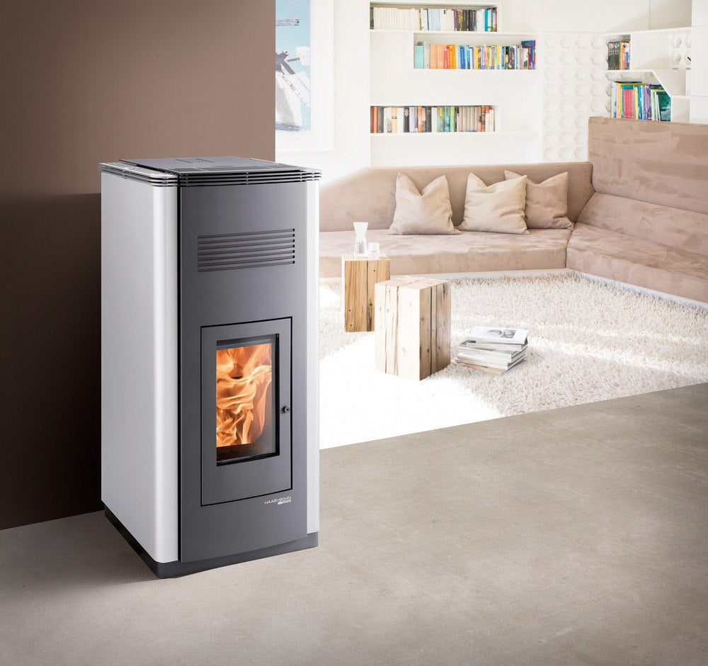 Haas+Sohn Pelletofen PELLETTO III 434.08 weiss 8kW