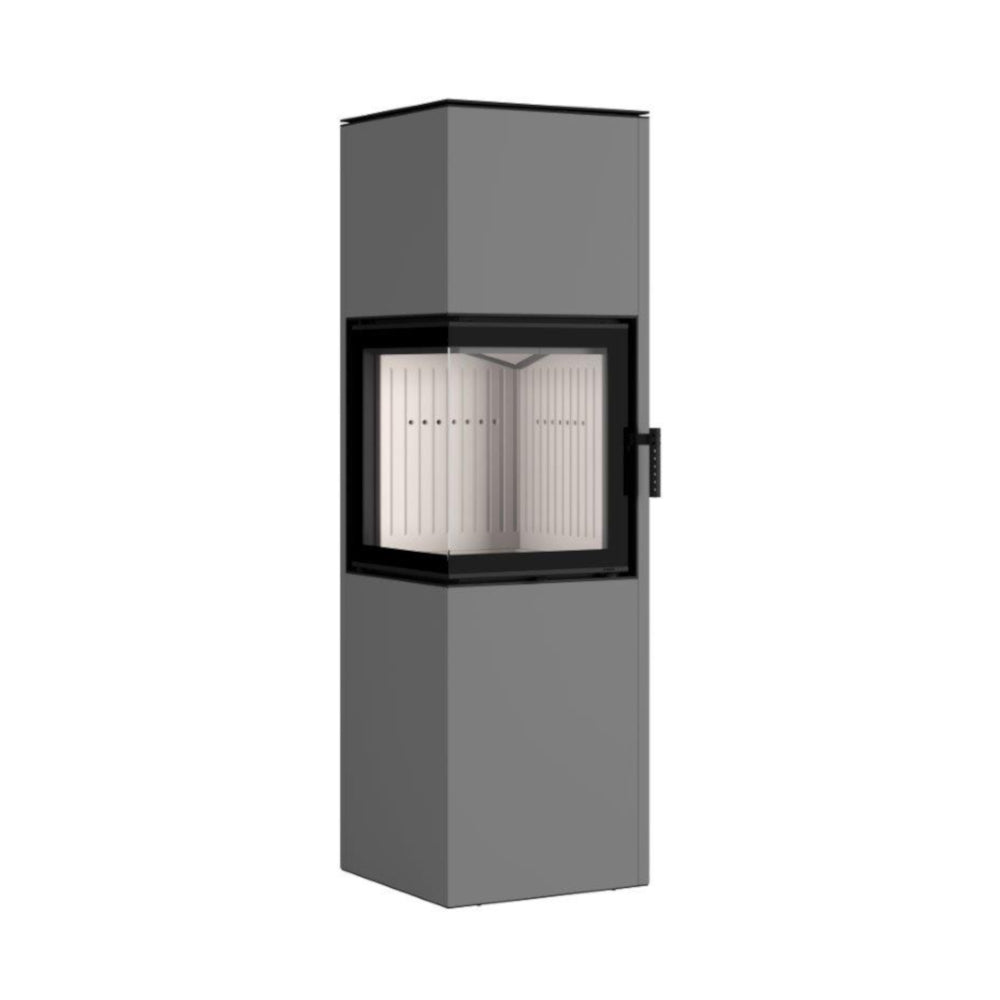 Hajduk Kaminofen Pixel XL| 7 kW| rechteckiger-Kaminofen| Grau | klimaworld.com