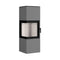 Hajduk Kaminofen Pixel L| 7 kW| rechteckiger Kaminofen| Grau