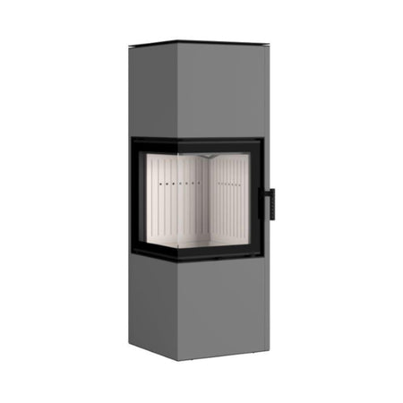 Hajduk Kaminofen Pixel L| 7 kW| rechteckiger Kaminofen| Grau | klimaworld.com