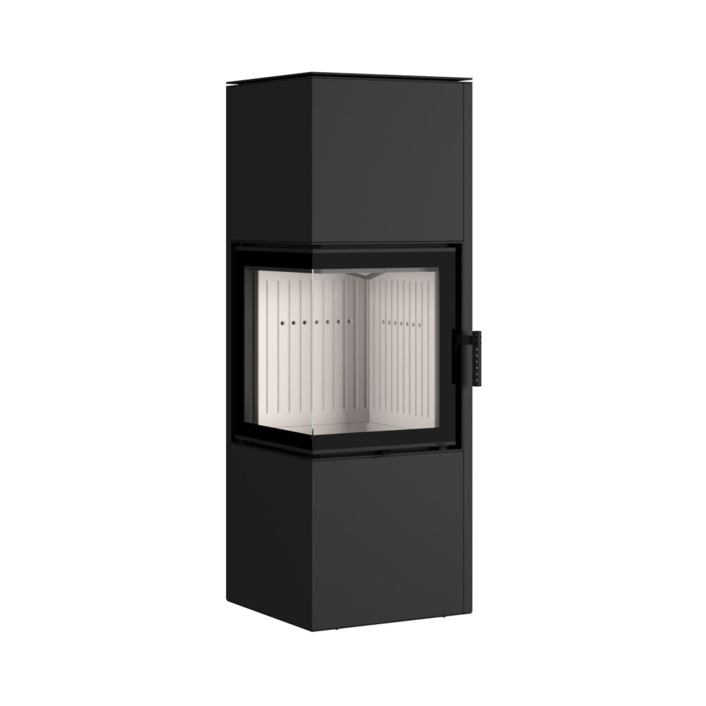 Hajduk Kaminofen Pixel L| 7 kW| rechteckiger-Kaminofen| Schwarz | klimaworld.com