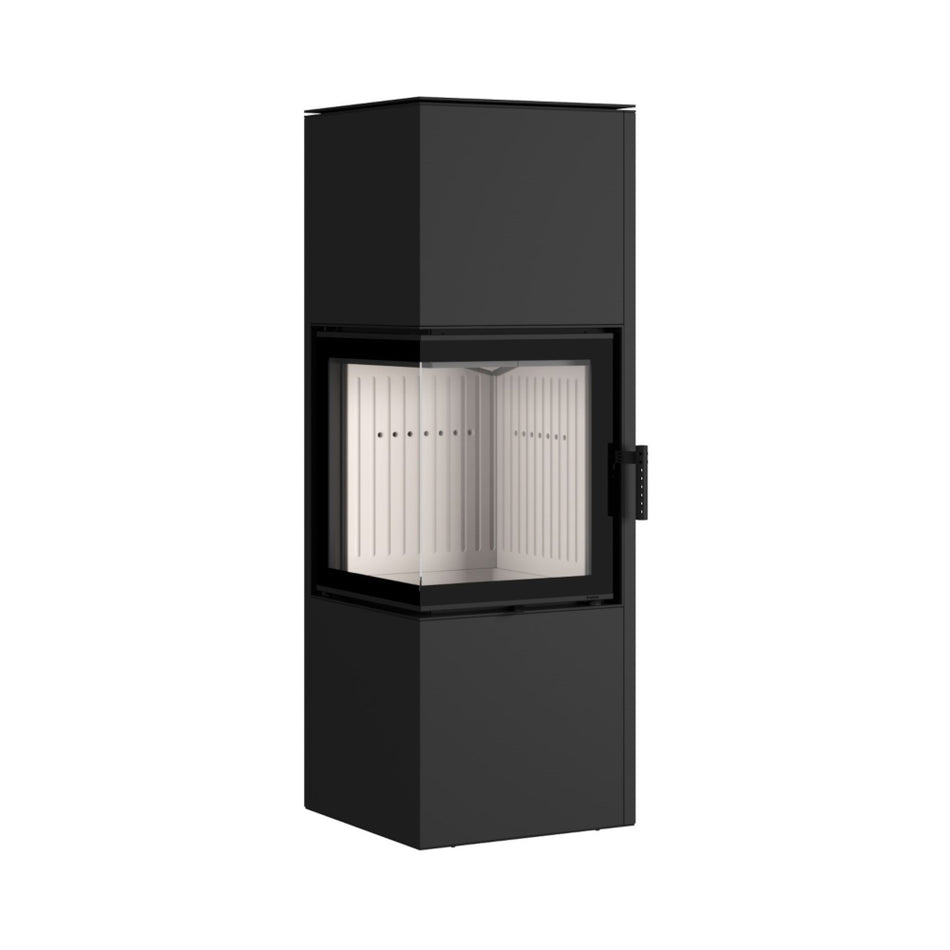 Hajduk Kaminofen Pixel L| 7 kW| rechteckiger-Kaminofen| Schwarz | klimaworld.com