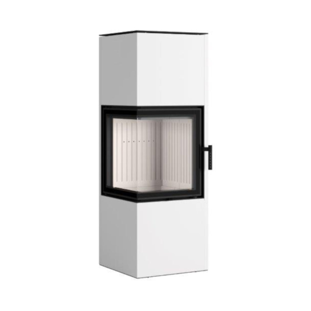 Hajduk Kaminofen Pixel L| 7 kW| rechteckiger-Kaminofen| Weiß | klimaworld.com