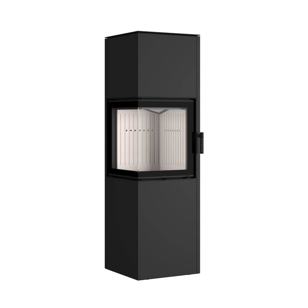 Hajduk Kaminofen Pixel XL | 7 kW | rechteckiger Kaminofen | Schwarz
