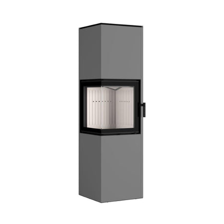 Hajduk Kaminofen Pixel XXL | 7 kW | rechteckiger Kaminofen | Grau