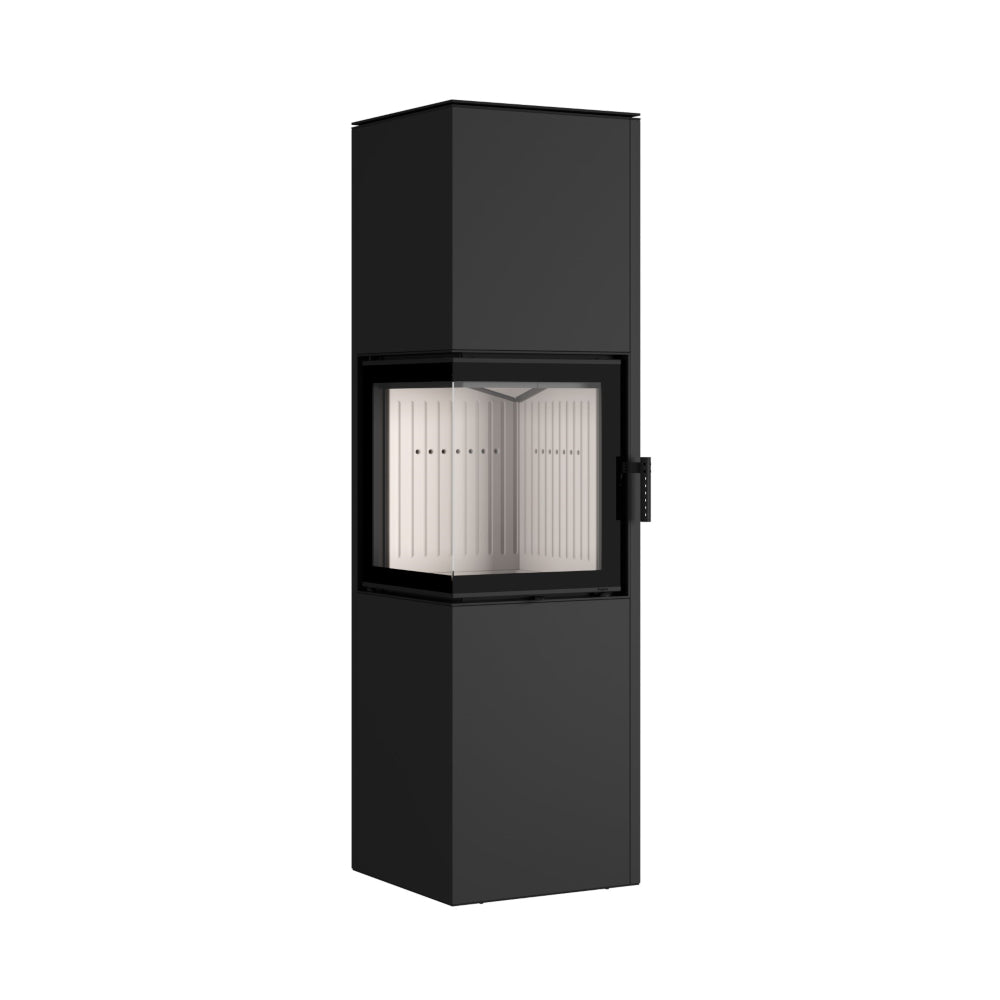 Hajduk Kaminofen Pixel XXL | 7 kW | rechteckiger Kaminofen | Schwarz | klimaworld.com