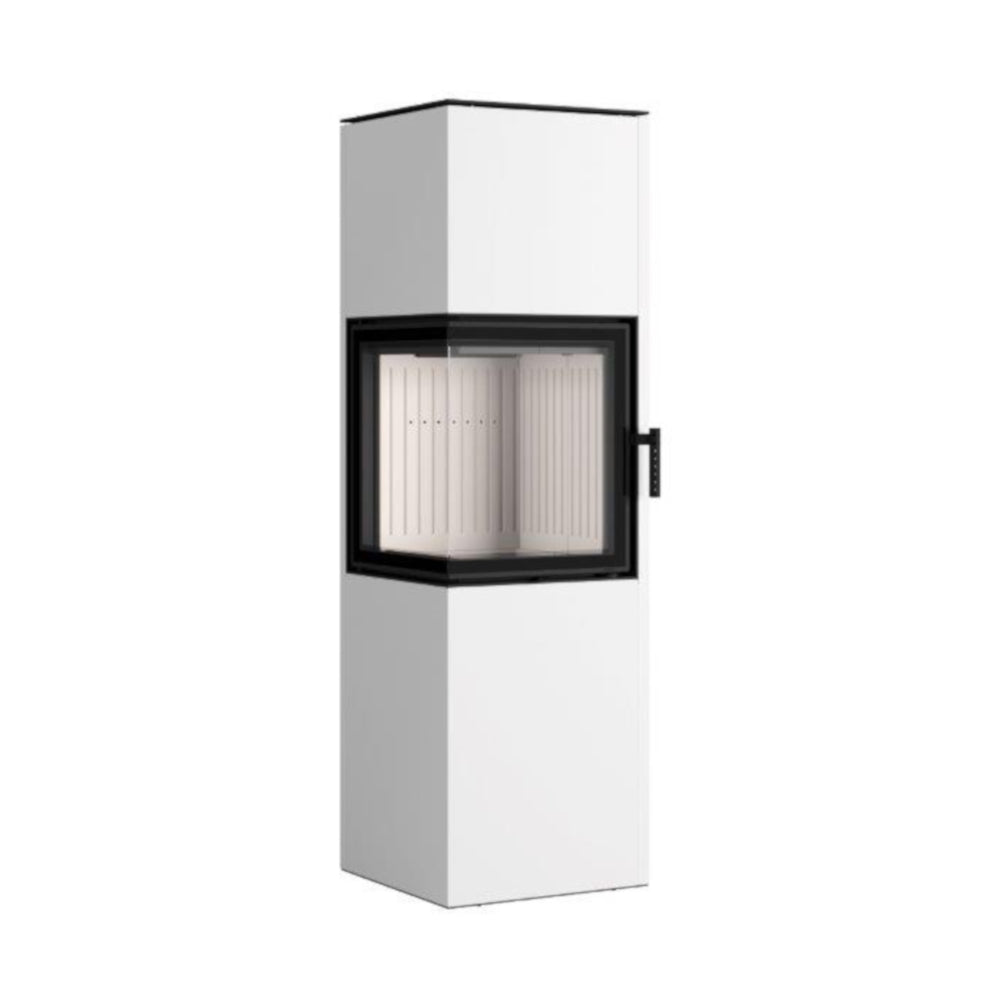 Hajduk Kaminofen Pixel XL | 7 kW | rechteckiger Kaminofen | Weiß | klimaworld.com
