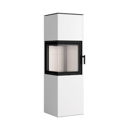 Hajduk Kaminofen Pixel XL | 7 kW | rechteckiger Kaminofen | Weiß
