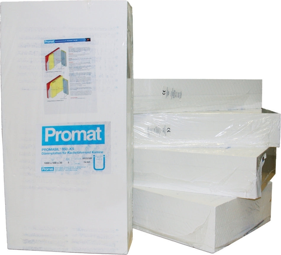 Promat PROMASIL 950-KS 100 mm 2 x Waermedaemmplatten Brandschutz A1 DIN 4102 | Klimaworld.com