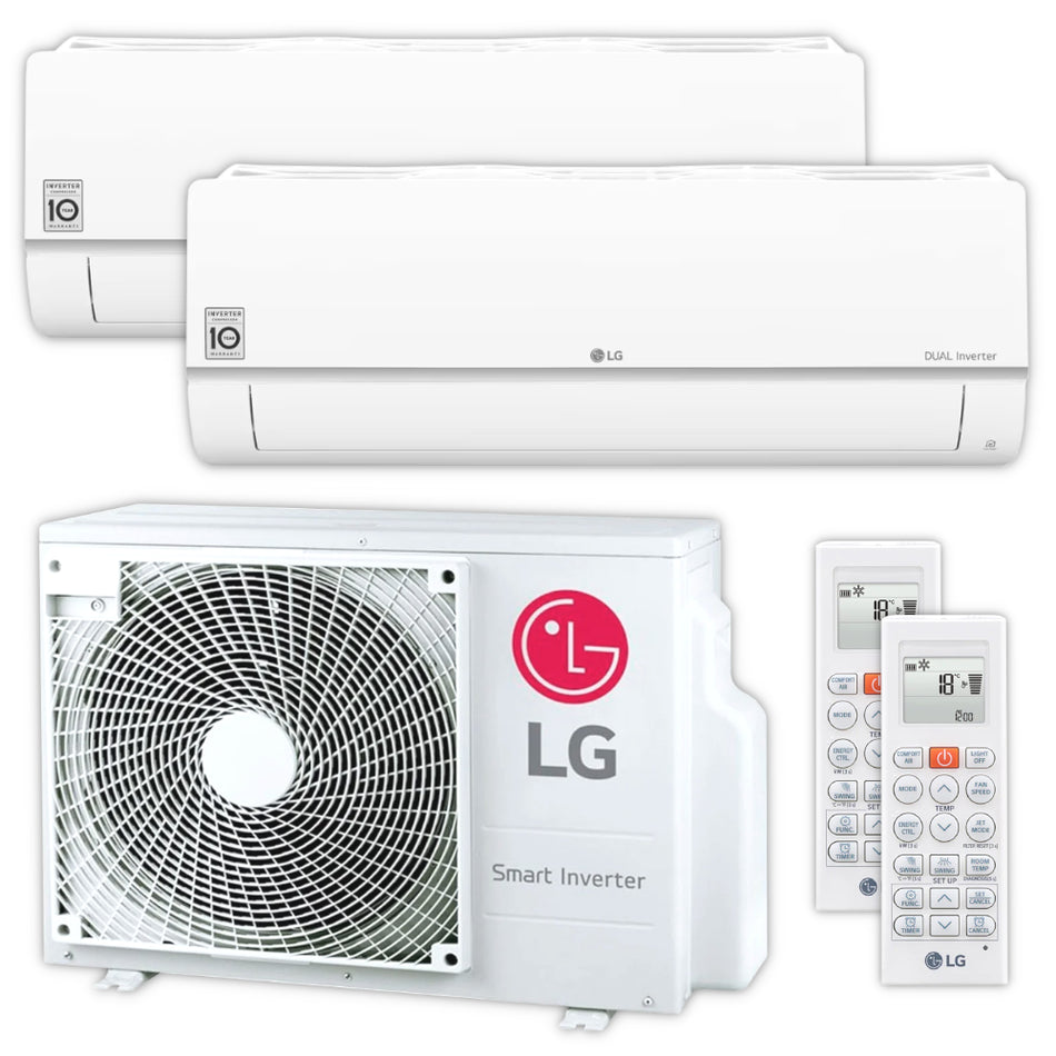 LG Multisplit Klimaanlage Set STANDARD PLUS | 2,5 kW + 2,5 kW