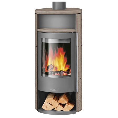 ANIER | Polar Neo 4 | Kaminofen| Gussgrau | 5.0 kW | Grappa
