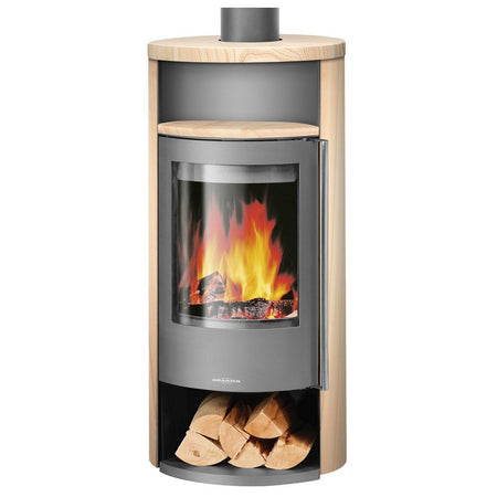 ORANIER | Polar Neo 4 | Kaminofen| Gussgrau | 5.0 kW | Sandstein