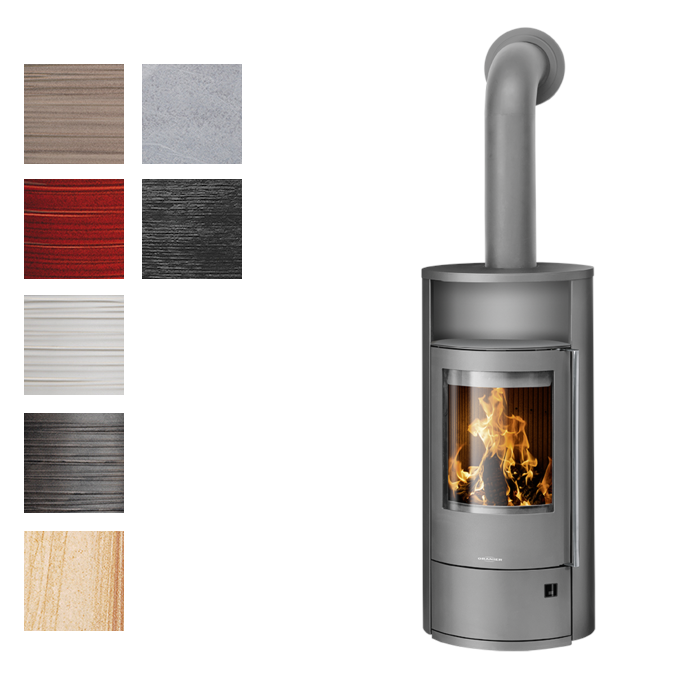 ORANIER | Polar Neo 4 | Kaminofen| Gussgrau | 5.0 kW | A+