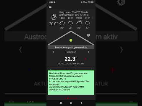 Bedienung einer OCHSNER-Heizungswärmepumpe mit der neuen OTS-Regelung (OCHSNER Tronic Smart) via Smartphone und OTS-App:
- Austrocknungsprogramm einschalten 


Bitte beachten Sie auch weiterführende Informationen in der OTS Regler Bedienungsanleitung sowie die Vorgaben Ihres Estrich-Herstellers.



Musik: 
- Flight Mode
- GEMA freie Musik www.frametraxx.de