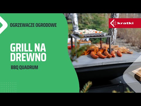 Quadrum Gartenkamin mit Grill. Professioneller Grill für den Garten.