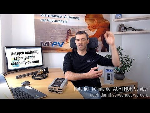 https://www.my-pv.com/de/produkte/ac-thor-9s
Der AC•THOR 9s ist ein 0 - 9 kW stufenlos geregelter Photovoltaik Power-Manager für Warmwasser und optional E-Heizung. Er steuert bis zu 3 elektrische Wärmeerzeuger je nach Verfügbarkeit von PV-Energie und Wärmebedarf.
Das Besondere am AC•THOR 9s: Die Leistung an jeder der 3 Wärmequellen ist stufenlos regelbar!