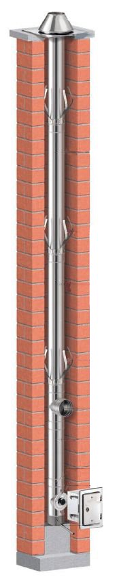 Schiedel Prima Plus Ø 113 mm Doppelwandiges Schornsteinsystem - 12,58m