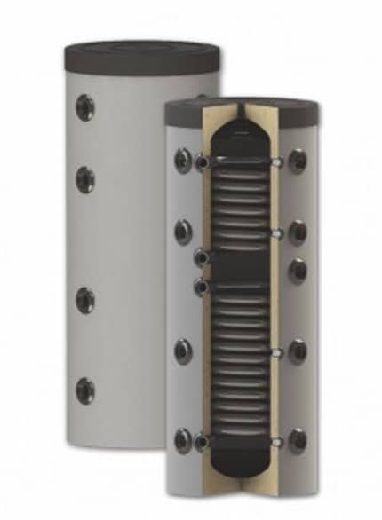 ThermoFlux Pufferspeicher PBM-RR 150 | mit 2 Wärmetauschern | klimaworlv.com