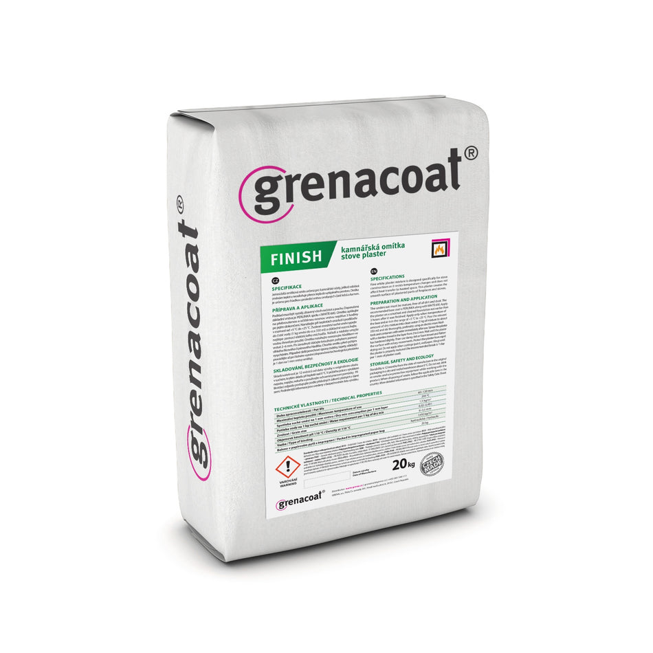 Ofenputz der Feine Ofenputz Kaminputz | Grenacoat Finish | 20 kg ➔ Klimaworld.com