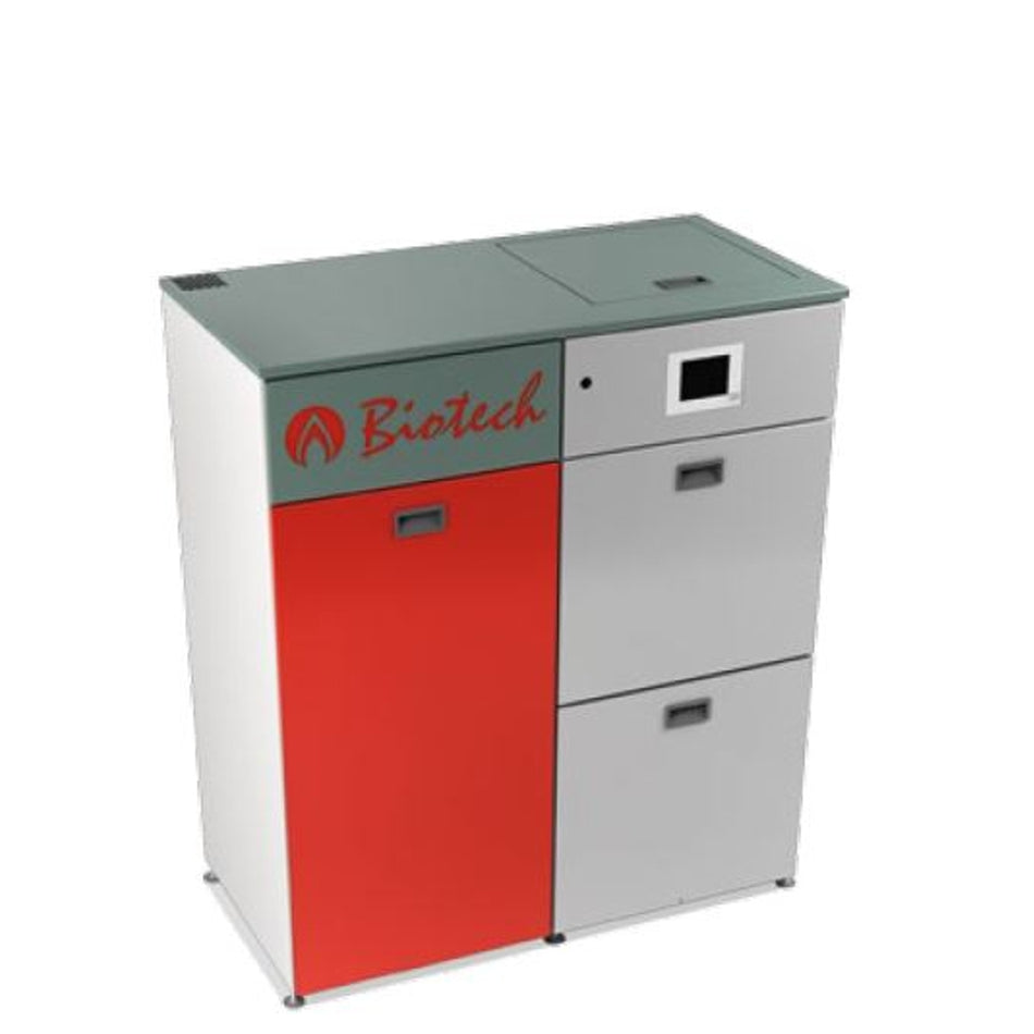 Biotech Pelletsheizkessel | PZ25RL manuelle Befüllung | 25 kW | BAFA | Klimaworld.com