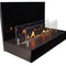 ebios-fire Wandkamin | Quadra Wall | Dochtbrenner