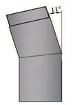 Rauchrohrbogen 11° Durchmesser 150mm