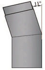 Rauchrohrbogen 11° geschliffen Durchmesser 120mm