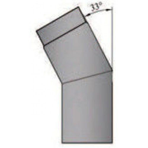 Rauchrohrbogen 33° geschliffen Durchmesser 150mm