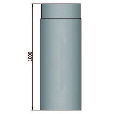 Rauchrohr 1000mm mit Durchmesser 150mm