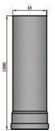 Rauchrohr 250mm mit L Klappe Durchmesser 200mm