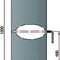 Rauchrohr 1000mm mit L Drosselklappe Durchmesser 180mm