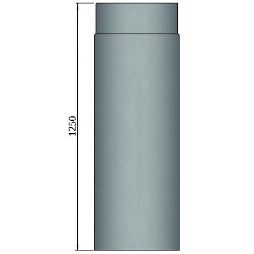 Rauchrohr 1250mm mit Durchmesser 150mm