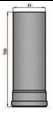 Pelletrauchrohr 500mm Durchmesser 80mm