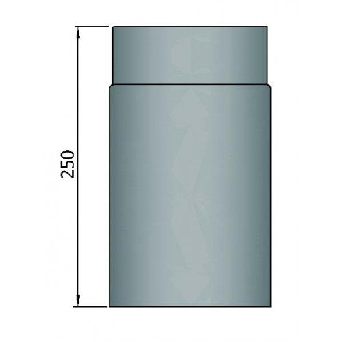 Rauchrohr 250mm mit Durchmesser 180mm