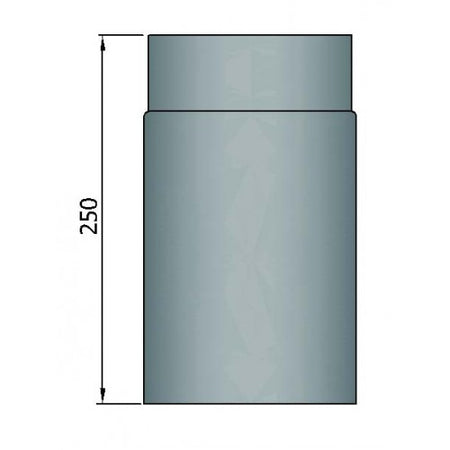 Rauchrohr 250mm mit Durchmesser 180mm