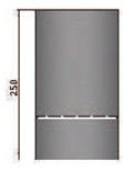 Rauchrohr 250mm mit Kondensring Durchmesser 120mm 