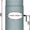 Rauchrohr 250mm mit L Drosselklappe Durchmesser 200mm