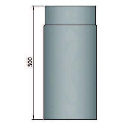 Rauchrohr 500mm mit Durchmesser 130mm