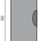 Rauchrohr 500mm mit Tür Durchmesser 150mm