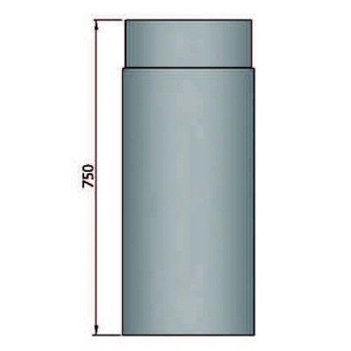 Rauchrohr 750mm mit Durchmesser 150mm