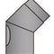 Rauchrohrbogen 45° mit Tür Durchmesser 120mm