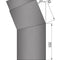 Rauchrohrbogen 22° geschliffen Durchmesser 150mm