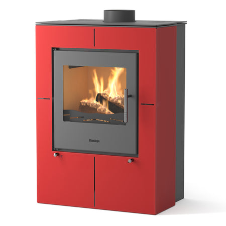 HS Flamingo Kaminofen Evenes, rot | klimaworld.com