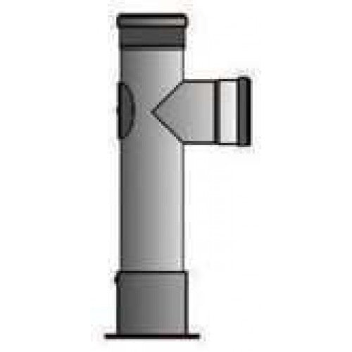 Pelletrohrstütze höhenverstellbar Durchmesser 100mm