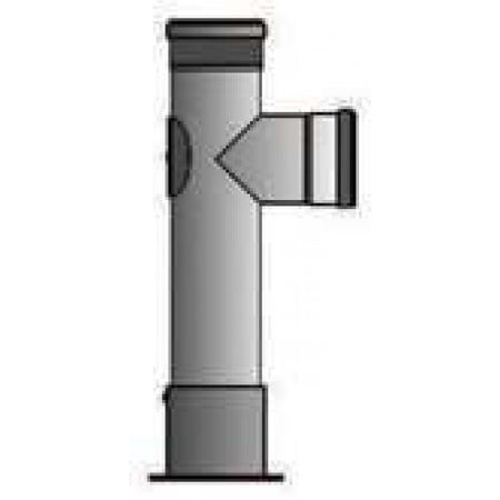 Pelletrohrstütze höhenverstellbar Durchmesser 100mm