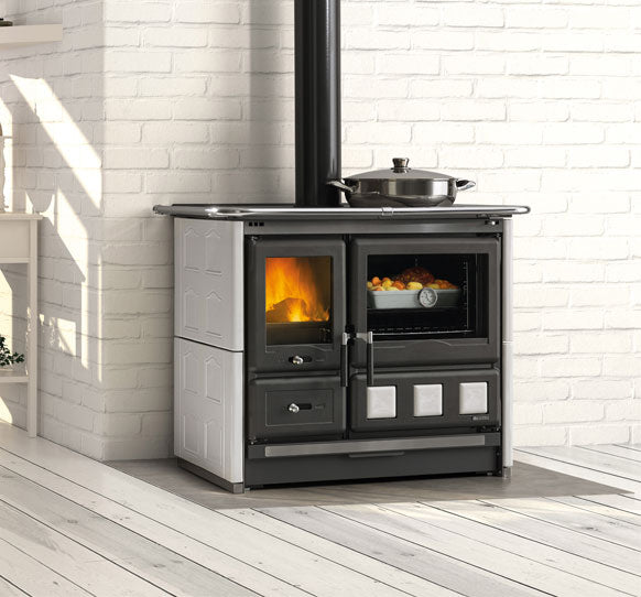 La Nordica Holzherd Rosa XXL 5.0 weiß Ambiente | Klimaworld.com