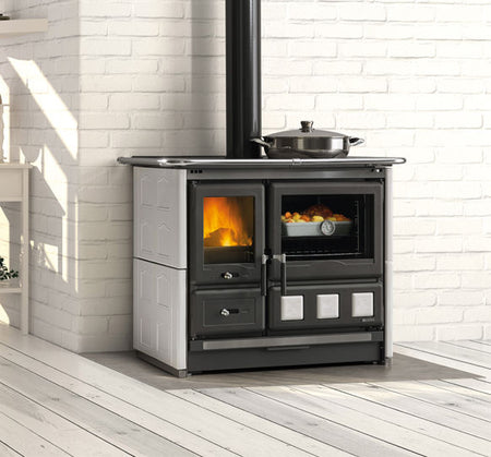 La Nordica Holzherd Rosa XXL 5.0 weiß Ambiente | Klimaworld.com